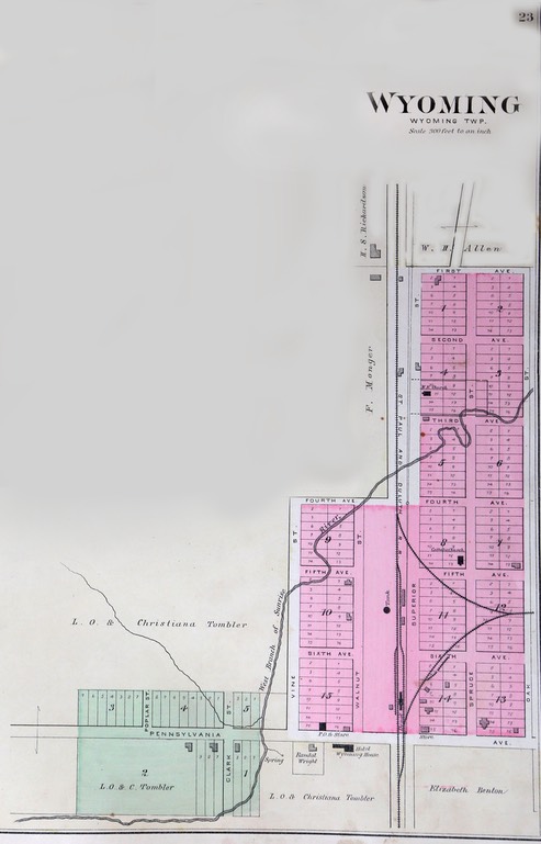 1888 Foote Plat - Wyoming