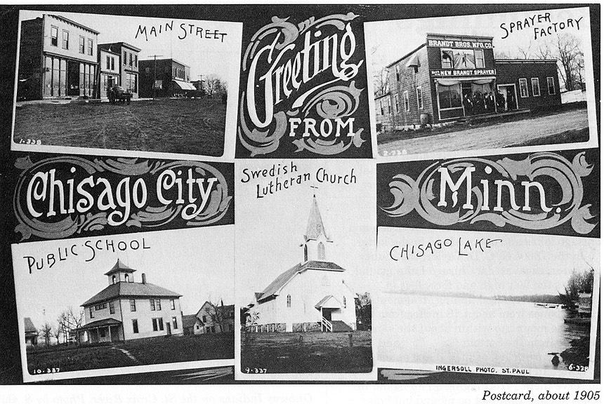 Chisago City postcard circa 1905