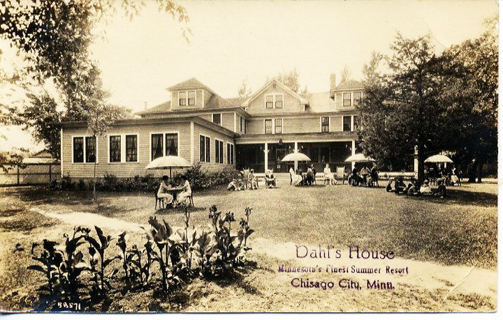 Dahl's House 1923 Postacrd shot GREAT